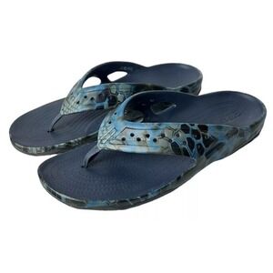 Crocs Sandals 7 Kryptek Neptune Swiftwater Deck Flip Flip Navy Black Men